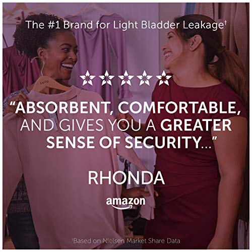 Poise Incontinence Pads for Women, Light Absorbency, Long Length, 96 Count (4...