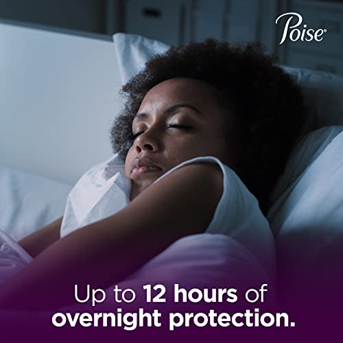 Poise Overnight Incontinence Pads for Women, Ultimate Absorbency, 72 Count (2...