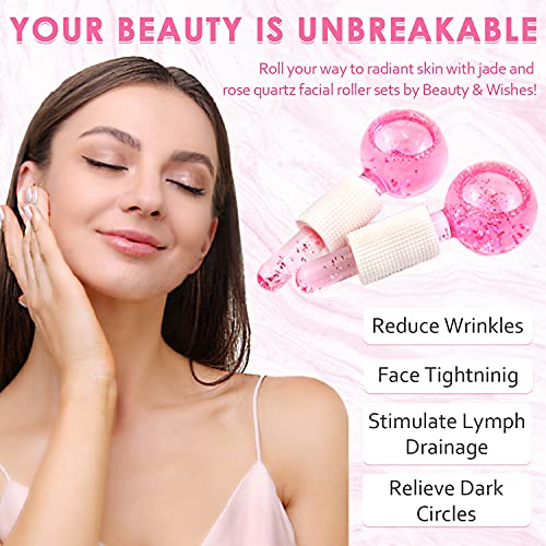 Poleview Face Massager, Ice Globes for Facials, 2PCS Cooling Globe for Face N...