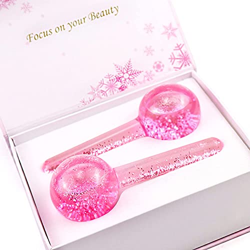 Poleview Face Massager, Ice Globes for Facials, 2PCS Cooling Globe for Face N...