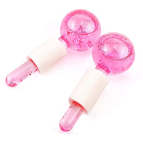 Poleview Face Massager, Ice Globes for Facials, 2PCS Cooling Globe for Face N...