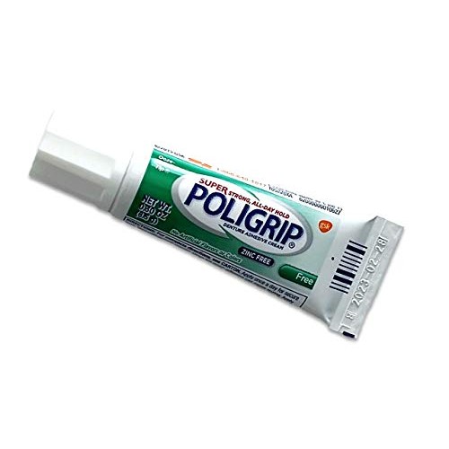 6 Super Poligrip Denture Adhesive .30oz Pocket size
