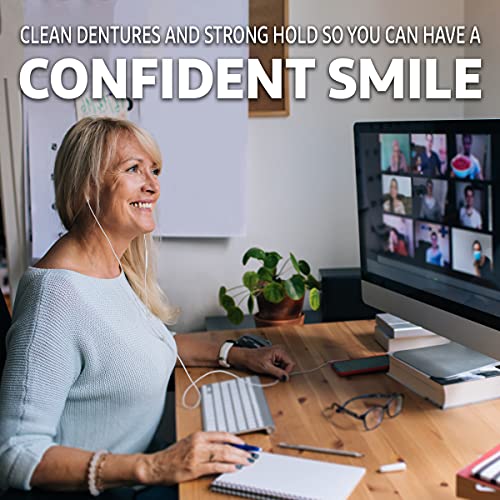 Polident 3 Minute Triple Mint Antibacterial Denture Cleanser Effervescent Tab...