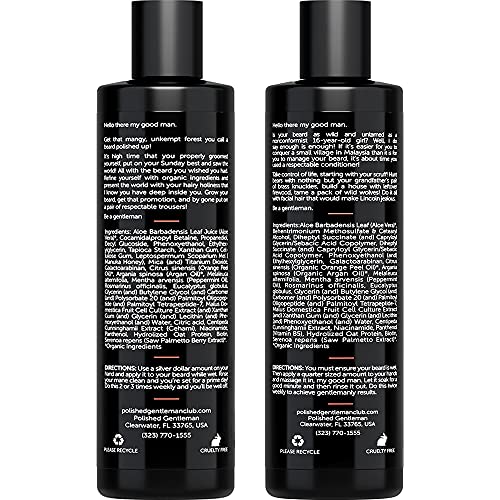 Beard Shampoo and Conditioner Set - Beard Wash and Conditioner for Men With B...