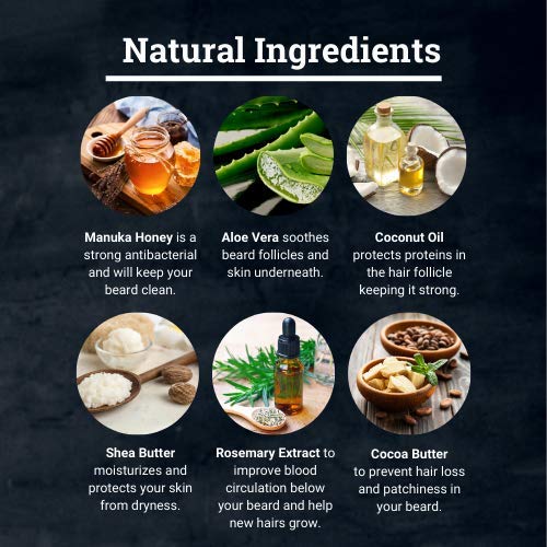 Beard Shampoo and Conditioner Set - Beard Wash and Conditioner for Men With B...