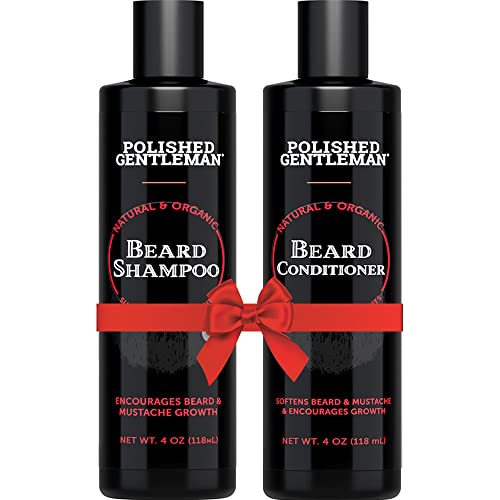 Beard Shampoo and Conditioner Set - Beard Wash and Conditioner for Men With B...