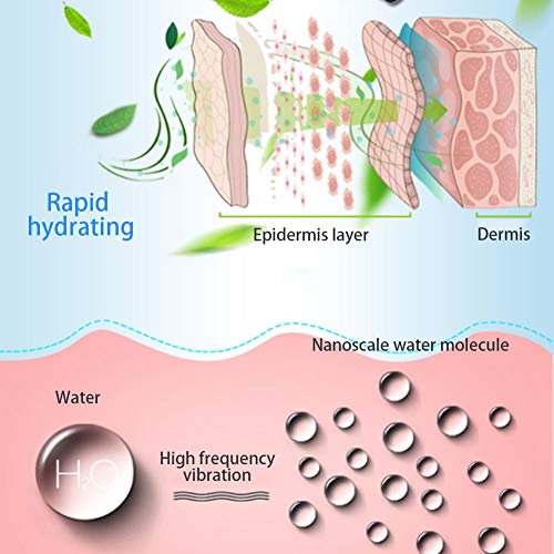 2 in 1 Facial Steamer, Hot & Cold Spray Nano Sprayer Beauty Household Salon M...