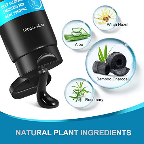 Black Mask-Blackhead Removal Mask Peel Off Facial Black Mask 3.5oz Pore Contr...