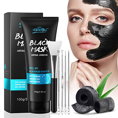 Black Mask-Blackhead Removal Mask Peel Off Facial Black Mask 3.5oz Pore Contr...