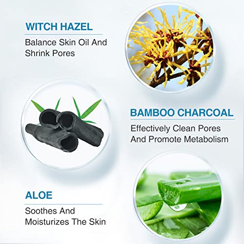 Blackhead Remover Mask Bamboo Charcoal Peel Off Mask Blackhead Removal Mask 3...