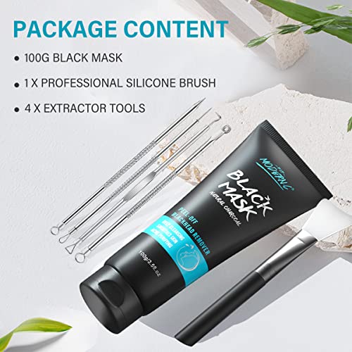 Blackhead Remover Mask Bamboo Charcoal Peel Off Mask Blackhead Removal Mask 3...