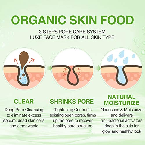 Clay Mask Organic Avocado Vegan Dead Sea Mud Mask Nourishing Hydration Deep C...