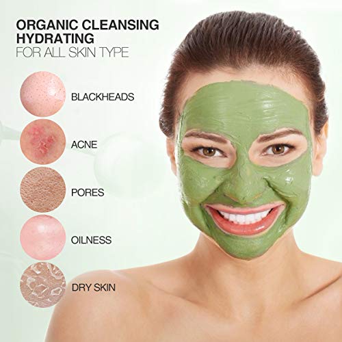 Clay Mask Organic Avocado Vegan Dead Sea Mud Mask Nourishing Hydration Deep C...