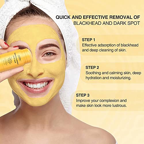 Turmeric Clay Stick Mask Organic Vitamin C Purifying Clay Mask Blackhead Clea...