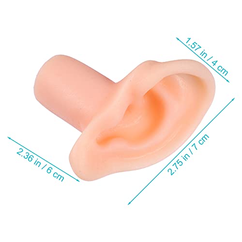 POPETPOP Silicone Ear Model Flexible Earmold Ear Displays Model for Acupunctu...