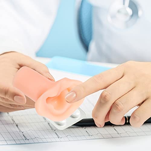 POPETPOP Silicone Ear Model Flexible Earmold Ear Displays Model for Acupunctu...