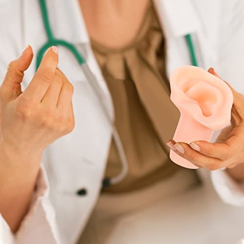 POPETPOP Silicone Ear Model Flexible Earmold Ear Displays Model for Acupunctu...