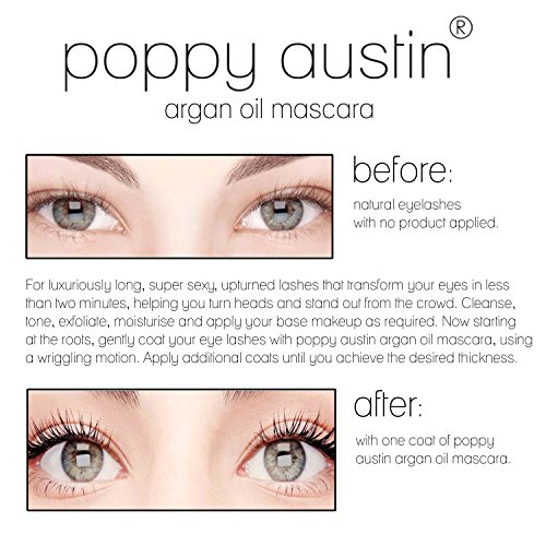 Poppy Austin Mascara 9g - Lash Mascara - 100% Organic, Paraben-Free, Vegan, C...