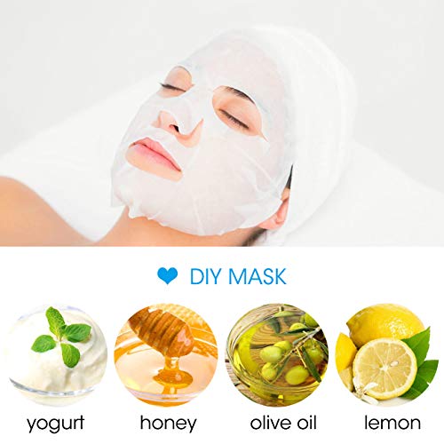100 Pieces Compressed Facial Mask Disposable Cotton Face Mask Sheet Grain Ski...