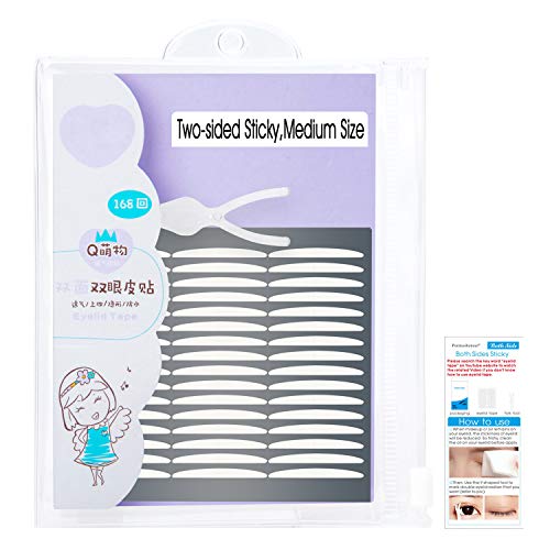 168Pairs Ultra Invisible Two-sided Sticky Double Eyelid Tapes Stickers for He...
