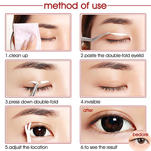 3 Packs Ultra Invisible Double Sided Sticky Double Eyelid Tapes Stickers, Med...