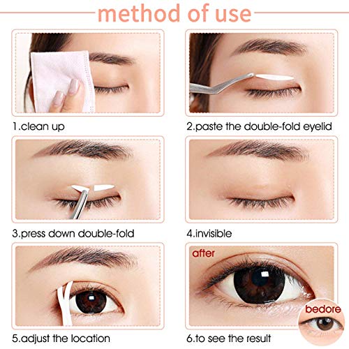 Eyes Instantly Enlarged, 3Packs Ultra Invisible Two Sides Sticky Double Eyeli...