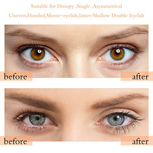Lace Ultra Invisible Double Eyelid Tapes Lift Strips, One Side Sticky, Instan...
