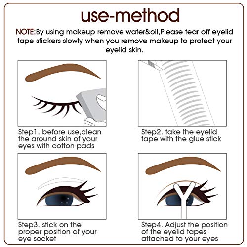 Large Breathable Double Eyelid Tapes Stickers, Instant Eyelid Lift Tapes, Per...