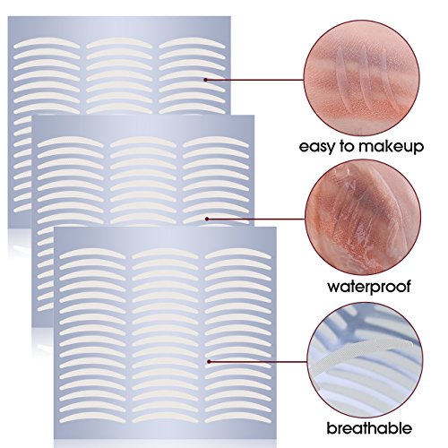 Natural Ultra Invisible One Side Sticky Double Eyelid Tapes Stickers - Instan...