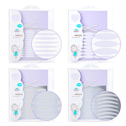 TIK Tok 1344Pcs/4Pack Ultra Invisible One/Two Side Sticky Double Eyelid Tape ...