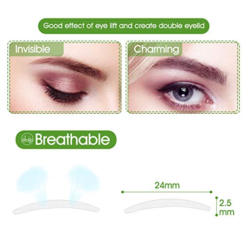 Tik Tok 2Bags/656Pcs Natural Invisible Slim Double Eyelid Tapes Lift Strips S...