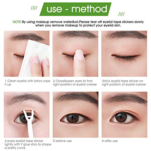Tik Tok 2Bags/656Pcs Natural Invisible Slim Double Eyelid Tapes Lift Strips S...