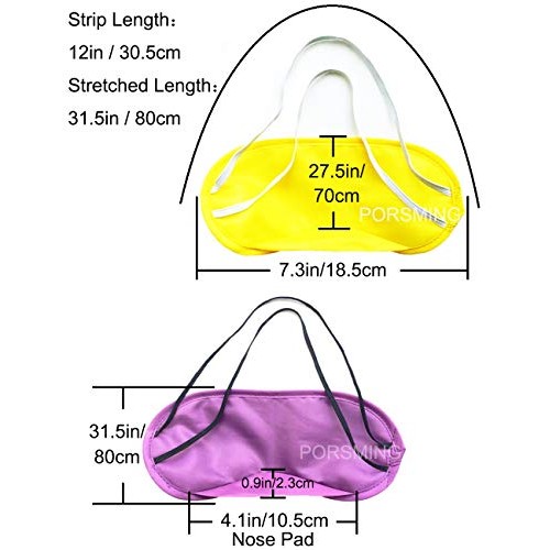 Eye Mask Sleep Masks Pack of 36 PorsMing Sleeping Mask Blindfold Eye Cover Te...