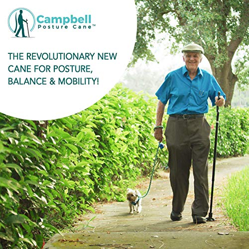 The Original Campbell Posture Cane Foldable Walking Cane for Men and Women - ...