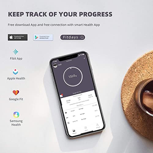 Body Fat Scale, Posture Extra Large Display Digital Bathroom Wireless Weight ...