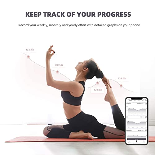 Body Fat Scale, Posture Extra Large Display Digital Bathroom Wireless Weight ...
