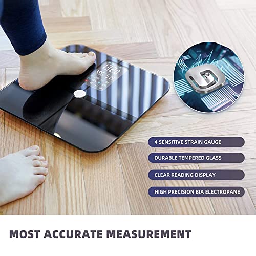 Body Fat Scale, Posture Extra Large Display Digital Bathroom Wireless Weight ...