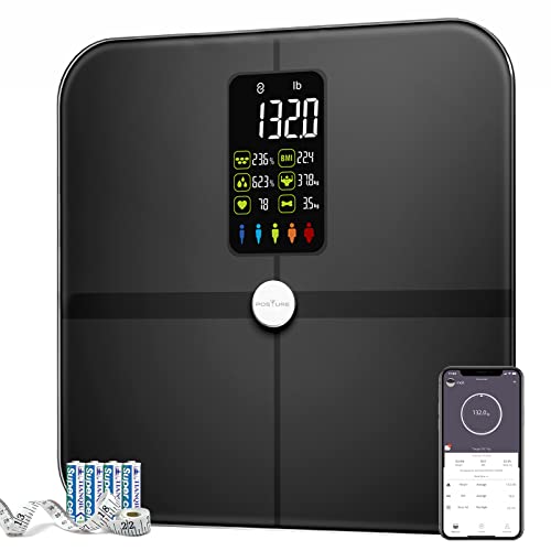 Body Fat Scale, Posture Extra Large Display Digital Bathroom Wireless Weight ...