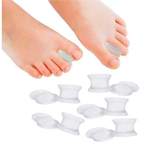Povihome 10 Pack Gel Bunion Corrector and Toe Spacers Separators and Straight...