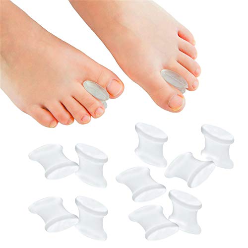 Povihome 10 Pack Gel Bunion Corrector and Toe Spacers Separators and Straight...