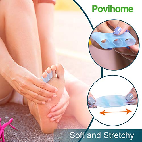 Povihome 10 Pack Pinky Toe Separator and Protectors, Toe Separators for Overl...