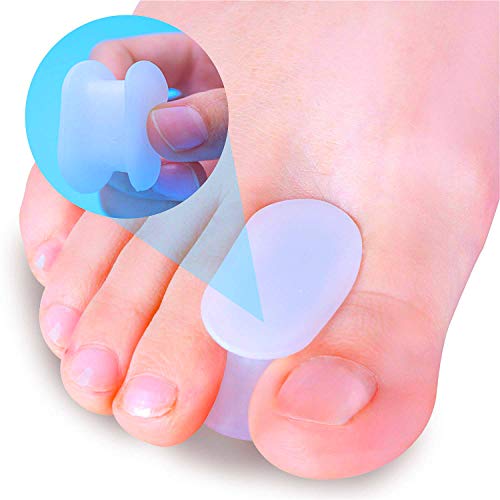 Povihome 10 Pack Toe Spacers Separators(1/2'' Thick), Bunion Corrector Gel Or...