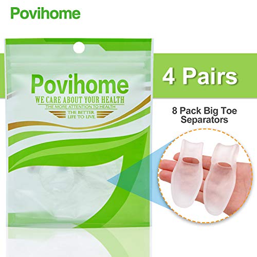 Povihome 8 Pack Bunion Cushion and Protector(1/2'' Thick), Bunion Pads, Bunio...