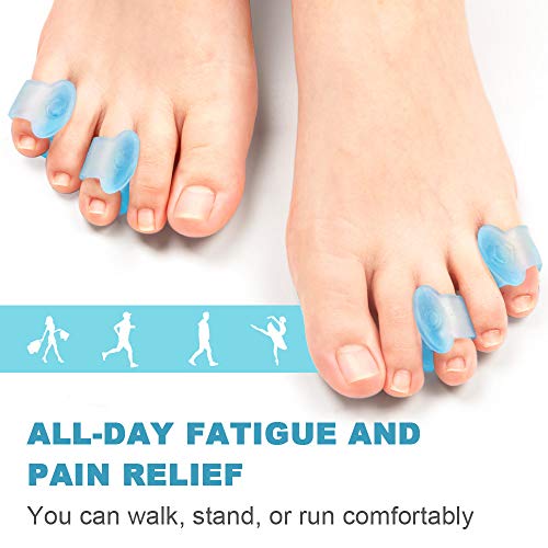 Povihome Gel Toe Separator, Pinky Toe Spacers, Little Toe Spacers for Overlap...
