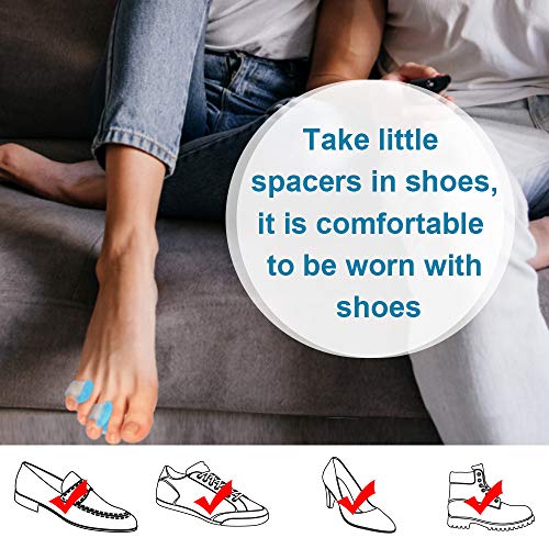 Povihome Gel Toe Separator, Pinky Toe Spacers, Little Toe Spacers for Overlap...