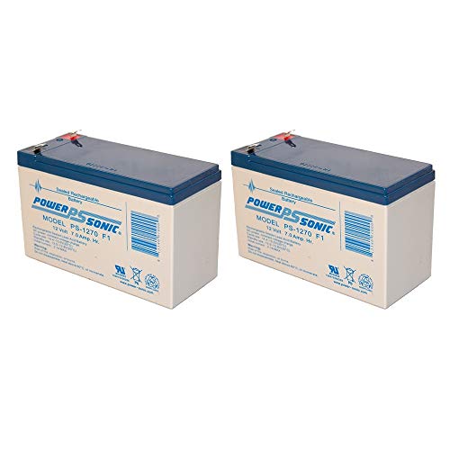 PS-1270 - POWER-SONIC 12V 7AH SLA BATTERY - PACK OF 2