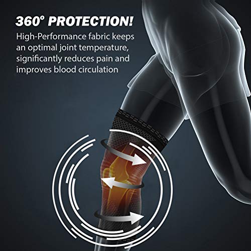 POWERLIX Knee Compression Sleeve - Best Knee Brace for Knee Pain for Men & Wo...