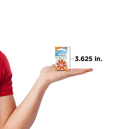 Powermax USA Size 13 Hearing Aid Batteries, Orange Tab, Made In the USA, 64 C...