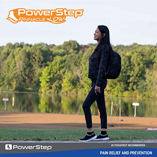 Powerstep Arch Support Shoe Insert Pinnacle Low Insole, Blue and Orange, Men ...