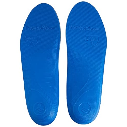 Powerstep Pinnacle Insole, Blue, Men's Size 6-6.5/Women's Size 8-8.5